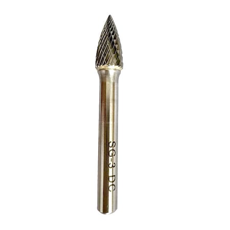 Carbide Bur, Pointed Tree, 3/8 MPN:19D885