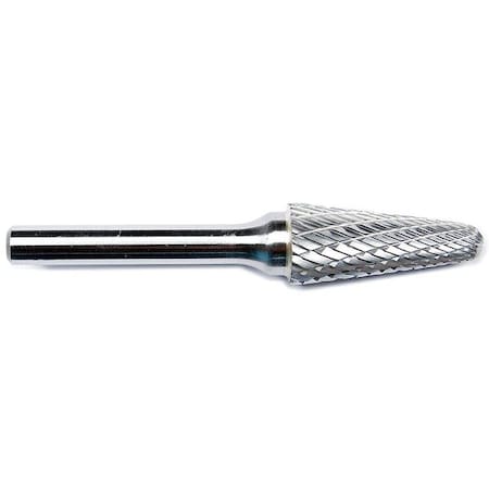 Cone Bur, Pointed End, 1/4