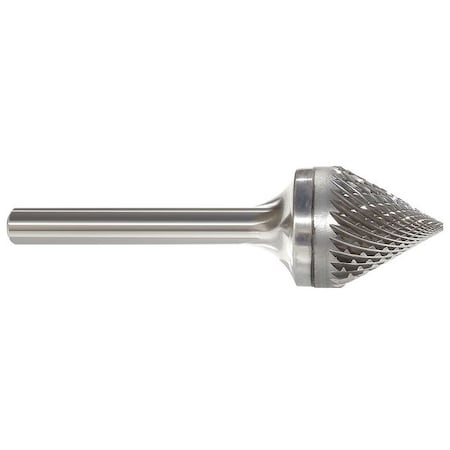Carbide Bur, Cone, 1/4 In, 1/4 Shank MPN:310-002162