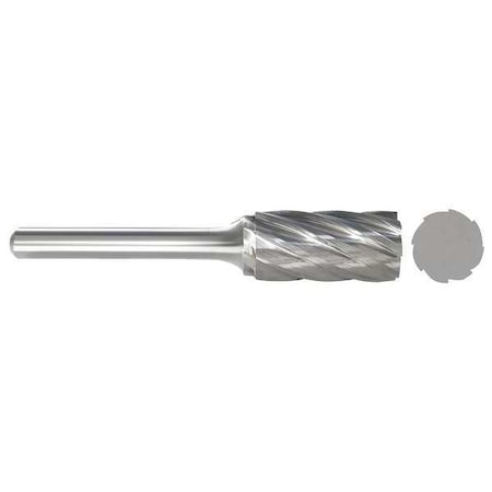 Carbide Bur, Cylinder, 3/8 In, 1/4 Shank MPN:310-002500