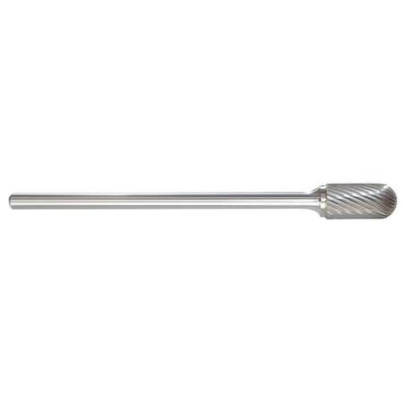 Carbide Bur, Radius End, 3/8 In, 1/4 Shank MPN:310-002606