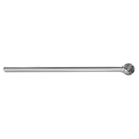 Carbide Bur, Ball Shape, 3/8 In, 1/4 Shank MPN:310-002710