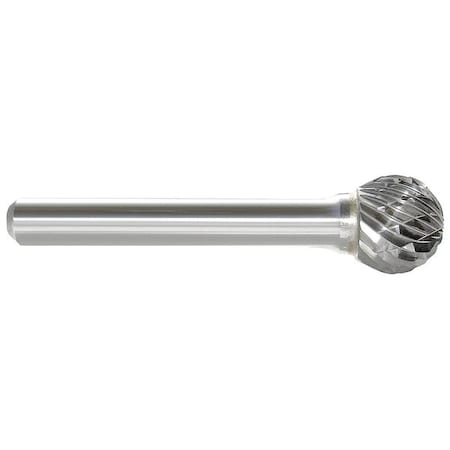 Carbide Bur, Ball Shape, 1/8 In, 1/8 Shank MPN:310-002733