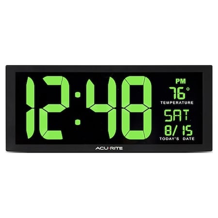 Large Digital Clock W/ Indoor Temperature, 14.5