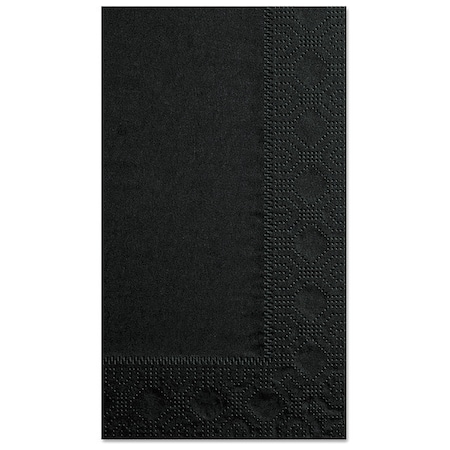 Dinner Napkins, 2-Ply, 15 x 17, Black, PK1000 MPN:180513