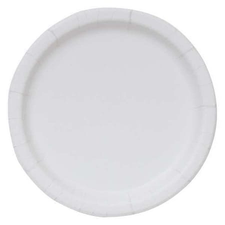Disposable Paper Plate, 8 1/2 in, WH, PK250 MPN:20825