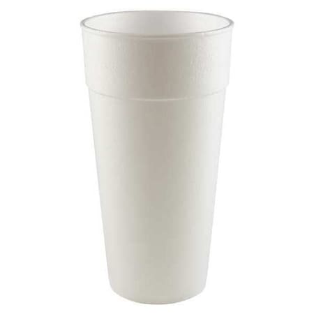 Disposable Cold/Hot Cup 24 oz. White, Foam, Pk300 MPN:24C18