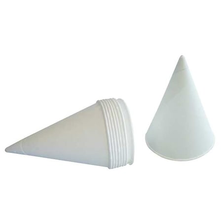 Disposable Cone Cup, Paper, 4.25 oz, White, 200PK MPN:25K814