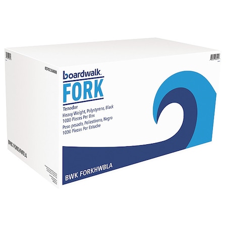 Disposable Fork, Black, Plastic, PK1000 MPN:BWKFORKHWPPBLA