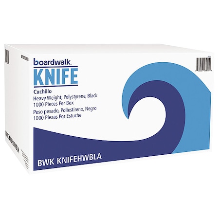 Disposable Knife, Black, Heavy, PK1000 MPN:BWKKNIFEHWPPBLA