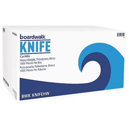 Disp Knife, White, Heavy, PK1000 MPN:BWKKNIFEHWPPWH