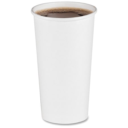 Disposable Hot/Cold Cup, 20oz, White, PK600 MPN:BWKWHT20HCUP
