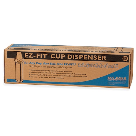 Cup Dispenser, 5 3/4 in H, Black MPN:C2410C