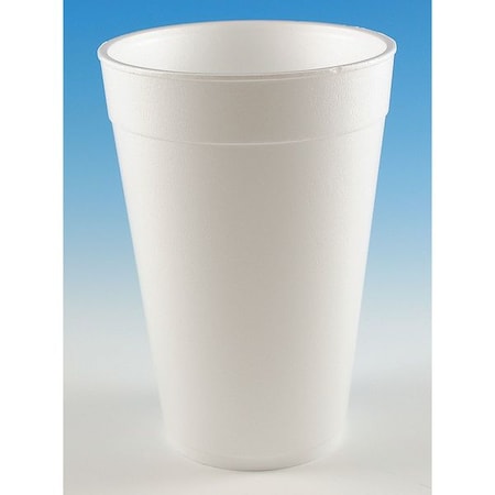 Disposable Cold/Hot Cup 32 oz. White, Foam, Pk500 MPN:C3234