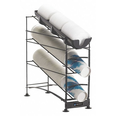 Wireworks, 3Tier Cup Dispenser, W/Lid Tray MPN:C8503WF