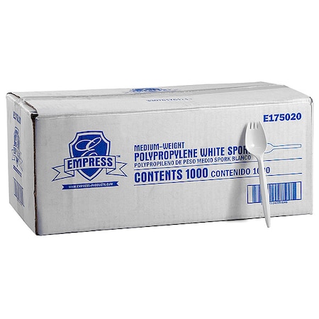 Spork, White, E175, Med, PK1000 MPN:E175020