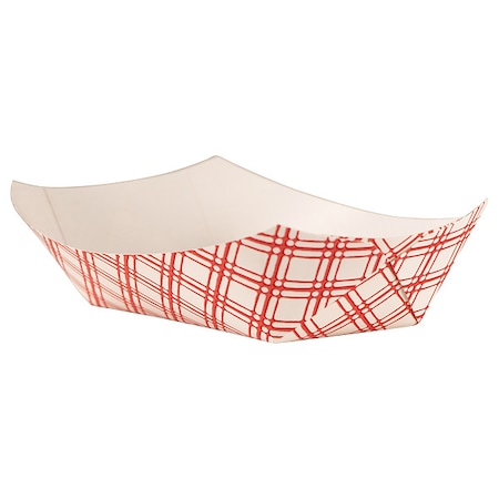 Paper Disposable Food Tray 1 lb., Red, Pk1000 MPN:EFT100