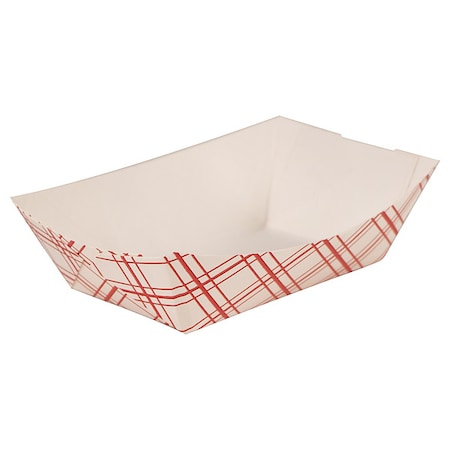 Paper Disposable Food Tray 1/4 lb., Red, Pk1000 MPN:EFT25