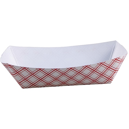 Paper Disposable Food Tray 3 lb., Red, Pk500 MPN:EFT300