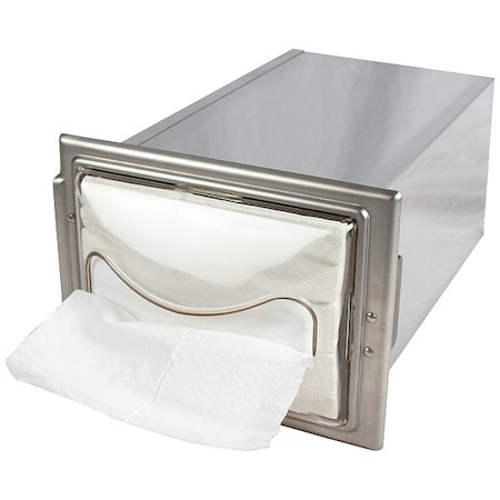 Napkin Dispenser, 5 1/2 in D, Clear MPN:H2003CLSS12