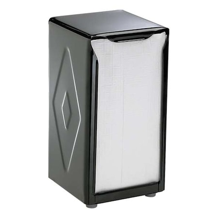 Napkin Dispenser, 4 in D, 7 1/2 in H, Black MPN:H900BKGR