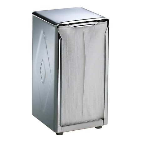 Napkin Dispenser, 4 in D, 7 1/2 in H, SLVR MPN:H900XGR