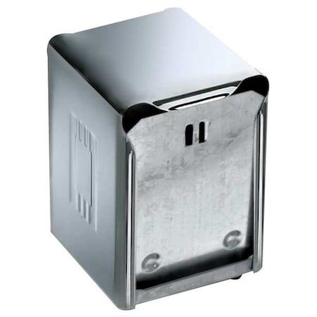 Napkin Dispenser, 4 in D, 5 1/2 in H, SLVR MPN:H985X