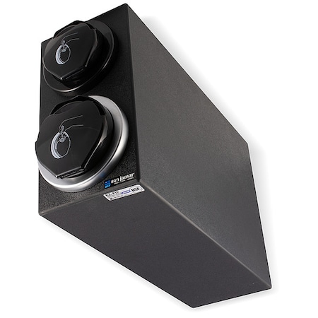 Lid Dispenser Cabinet, 15 1/8 in H, Black MPN:L2912BK