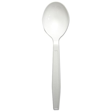 Disposable Soup Spoon, White, Heavy, PK1000 MPN:V01804