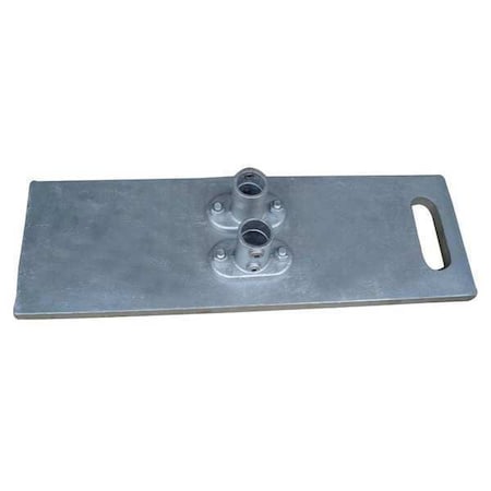Guardrail System Base, 2-1/2 Ft. L, 5In. H MPN:10K030