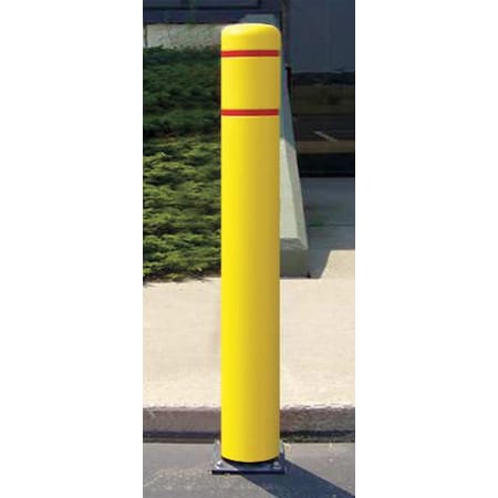 Spring Mount Bollard, 52 in H, Silver MPN:111AM