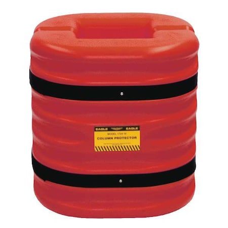 Column Protectr, Fits 10 in., HDPE, Rd MPN:172410RED