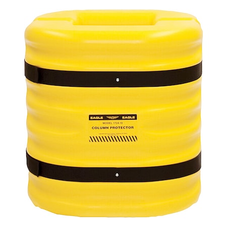 Column Protectr, Fits 8 in., HDPE, Yllw MPN:17248