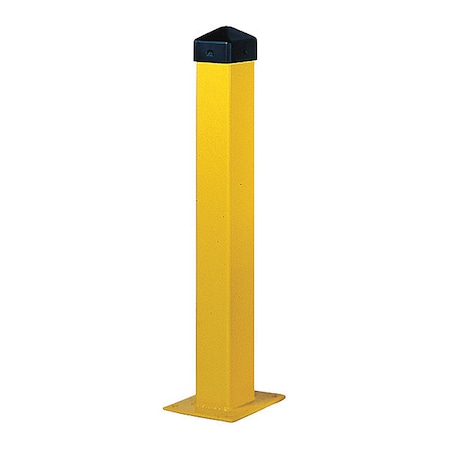 Bollard, 42 in H, Yellow, Carbon Steel MPN:1754
