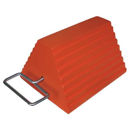 Wheel Chock, Rubber, W 9-1/4 In, H 6 In MPN:19P541