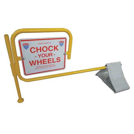 Wheel Chock, Alum, W 7 In, H 8 In MPN:19P544