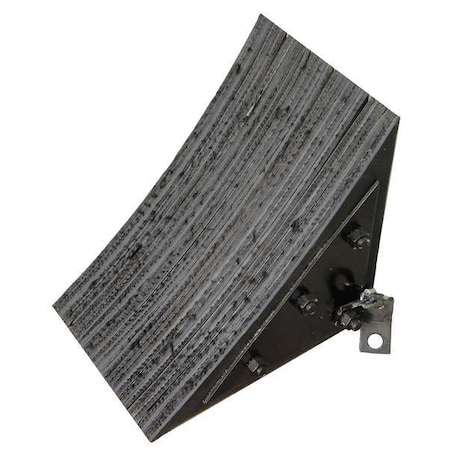Wheel Chock, Rubber, W 11-1/8 In, H 13-3/4 MPN:19P550