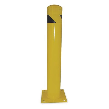 Safety Bollard, H42In, Dia 5 1/2In, Yellow MPN:1GUD8