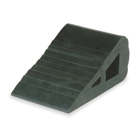 Wheel Chock, 4 In W x 3 In H, Black MPN:1GUK4