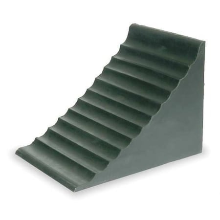 Wheel Chock, 7 1/4 In W x 9 3/8 InH, Black MPN:1GUL2