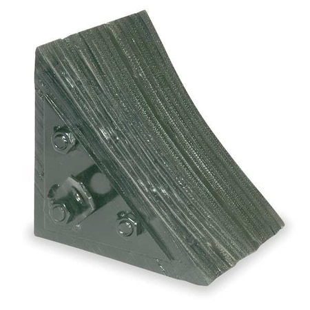 Wheel Chock, 7 In W x 7 3/4 In H, Black MPN:1GUL4