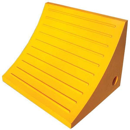Wheel Chock, 15 In W x 11 In H, Yellow MPN:1GUL5