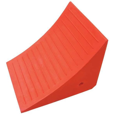 Wheel Chock, 14 1/2 In W, 14 1/4 In H, Orng MPN:1GUL6