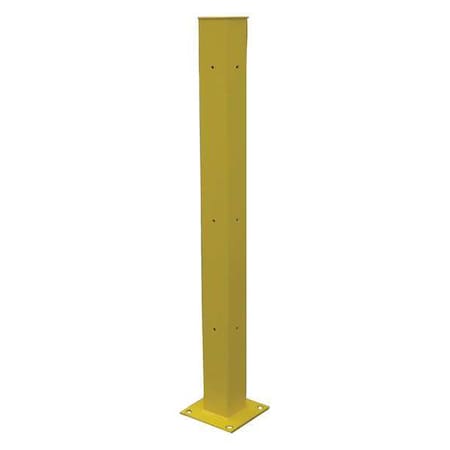 Tubular Mounting Post, 10 In x 60 In, Ylw MPN:21XM01