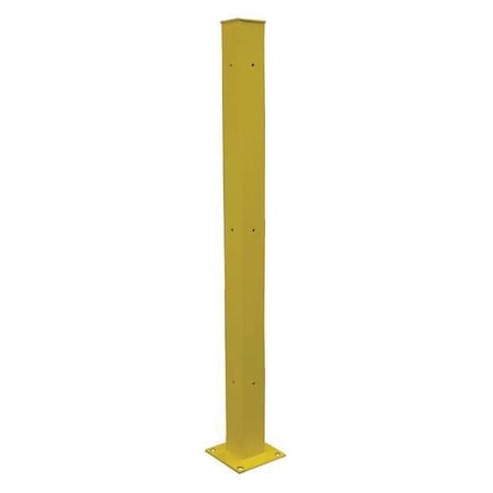Tubular Mounting Post, 10 In x 72 In, Ylw MPN:21XM02