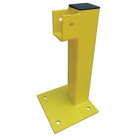 Flush End Post, 21 In., Yellow, Steel MPN:22DN09