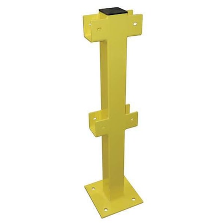 Intermediate Post, 45 In., Yellow, Steel MPN:22DN12