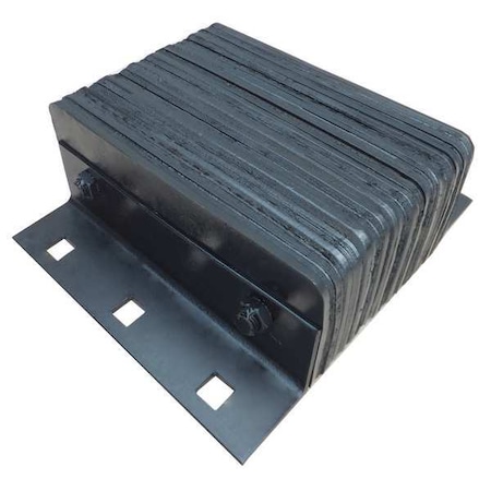 Dock Bumper, 14x4-1/2x12 In., Rubber MPN:22NT86
