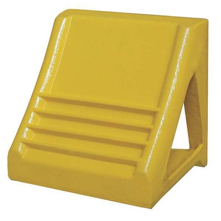 Wheel Chock, Heavy-Duty Steel, Yellow MPN:22XW76