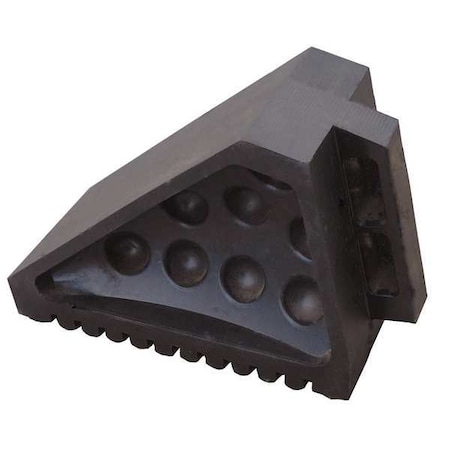Wheel Chock, Molded Rubber, Black MPN:22XW83